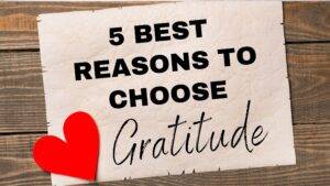 choose gratitude and reasons for having an attitude of gratitude